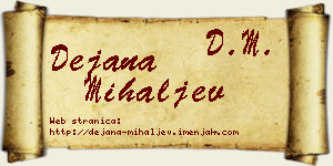 Dejana Mihaljev vizit kartica